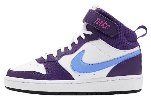 Nike Court Borough Mid 2 GS White / Eggplant