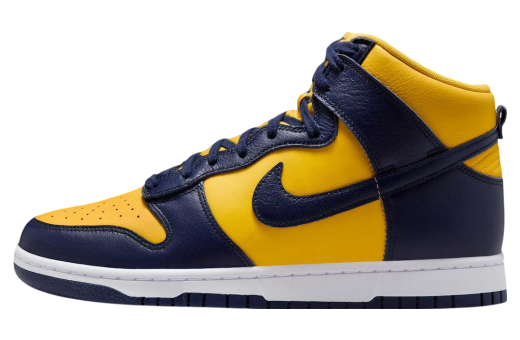 Nike Dunk High Michigan Midnight Navy / Varsity Maize