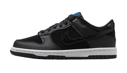 Nike Dunk Low GS Black Croc Swoosh