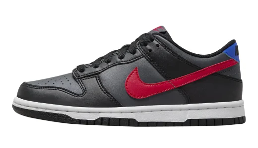 sb dunk low red black