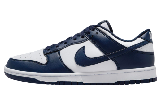 Nike Dunk Low White / Midnight Navy