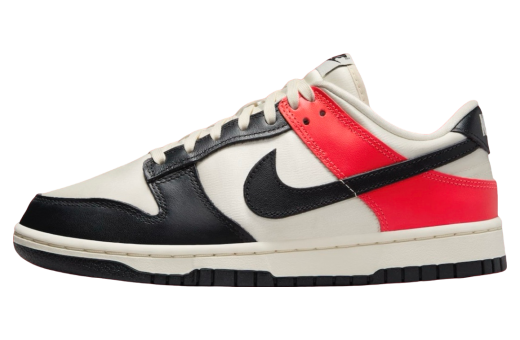 Nike Dunk Low WMNS Black Toe / Bright Crimson