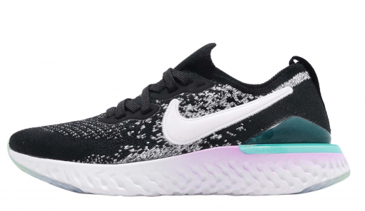 Nike Epic React Flyknit 2 GS Black White