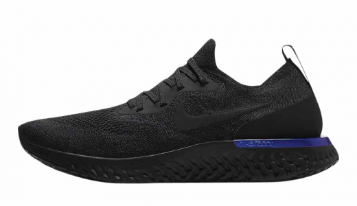 Nike Epic React Flyknit Black Racer Blue