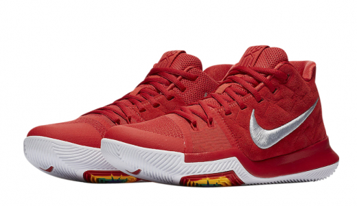 Nike Kyrie 3 University Red Suede