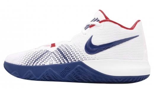 Kyrie 4 red outlet white and blue