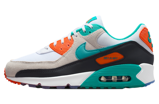 Nike Miami Dolphins Air Max 90 White / Pitch Blue
