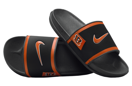 Nike Offcourt Slide (Cincinnati Bengals) Black / Dark Smoke Grey