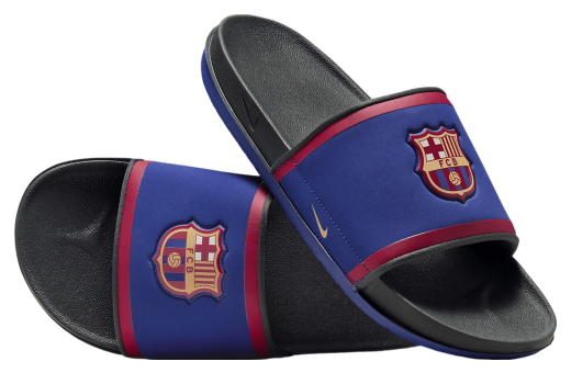 Nike Offcourt Slide (FC Barcelona) Deep Royal Blue / Dark Smoke Grey