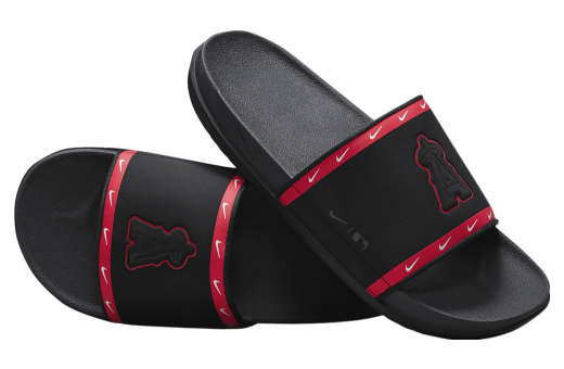 Nike Offcourt Slide (MLB Los Angeles Angels) Black / University Red