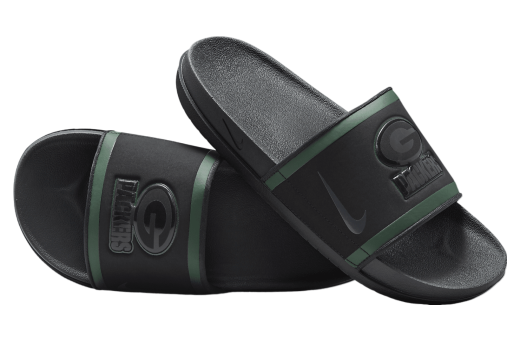 Nike Offcourt Slide (NFL Green Bay Packers) Black / Fir