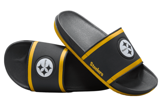 Nike Offcourt Slide (NFL Pittsburgh Steelers) Anthracite / University Gold