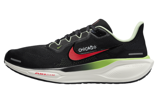 Nike Pegasus 41 Black / Scream Green / Bright Crimson