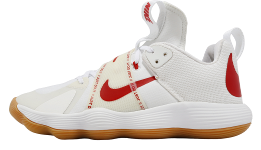 Nike React Hyperset White University Red