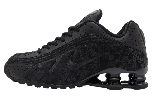 Nike Shox R4 Black Floral WMNS Black / Dark Smoke Grey