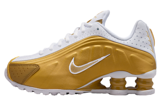 Nike Shox R4 GS Metallic Gold / White - Jul 2025 - CW2626