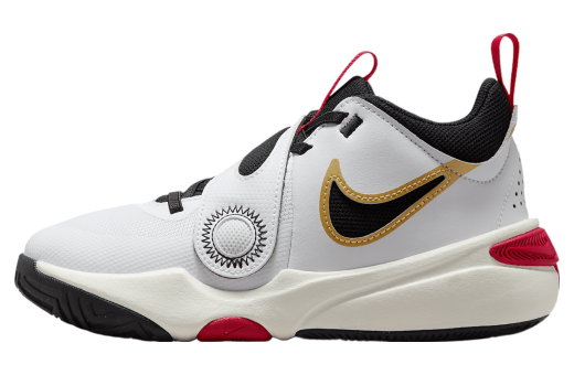 Nike Team Hustle D 11 GS White / Metallic Gold