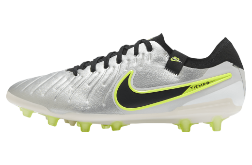 Nike Tiempo Legend 10 Pro Low AG Metallic Silver / Volt