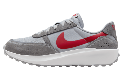 Nike Waffle Nav Wolf Grey / University Red