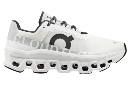 On Cloudmonster Undyed / White / Balck