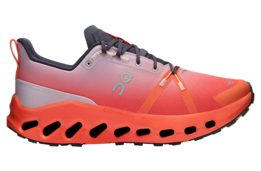 On Cloudsurfer Trail Waterproof Mauve / Flame