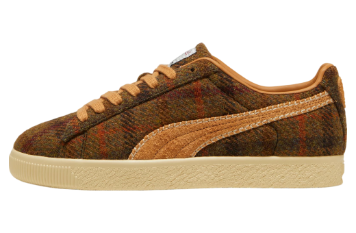 Puma Clyde Harris Tweed Chamomile / Caramel Latte