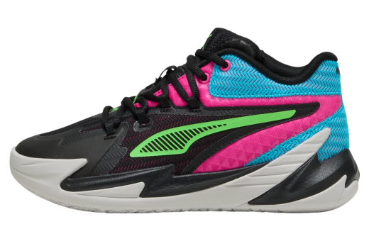 Puma Dagger GS Black / Fluro Pink Pes