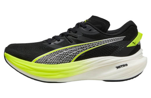 Puma Deviate Nitro 3 Wide Black / Yellow Alert