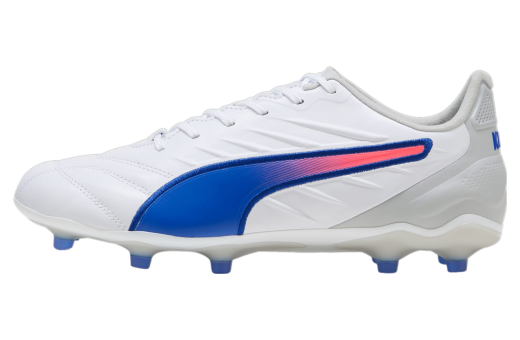 Puma King Pro FG/AG White / Bluemazing