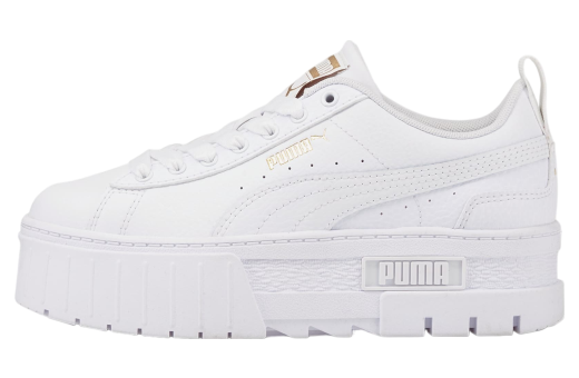 Puma Mayze Leather GS White / Team Gold