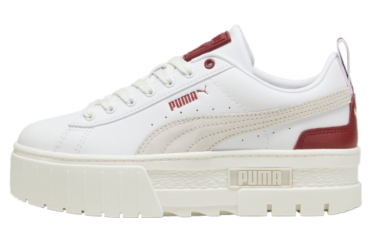 Puma Mayze Leather WMNS White / Intense Red