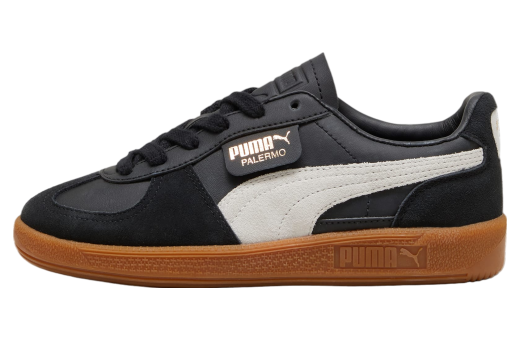 Puma Palermo Leather GS Black / Feather Gray