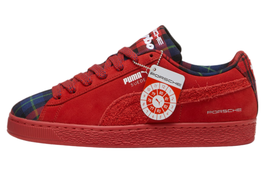 Puma Porsche Legacy Suede Classic Tartan Redmazing