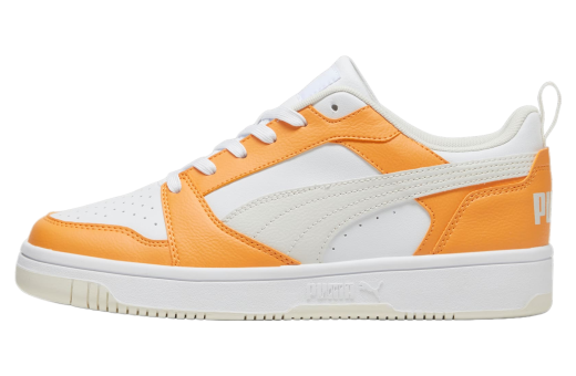 Puma Rebound V6 Low Clementine / White