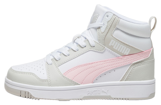 Puma Rebound V6 Mid GS White / Frosty Pink