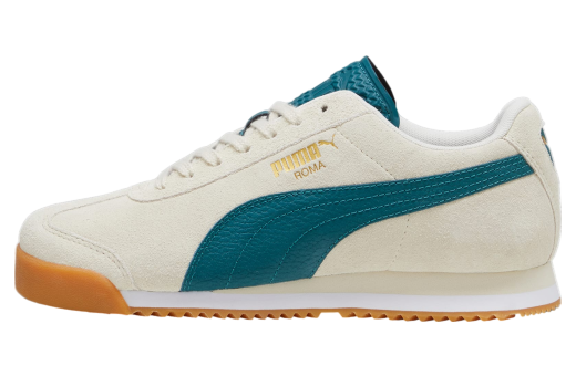 Puma Roma Suede Alpine Snow / Cold Green / Gum