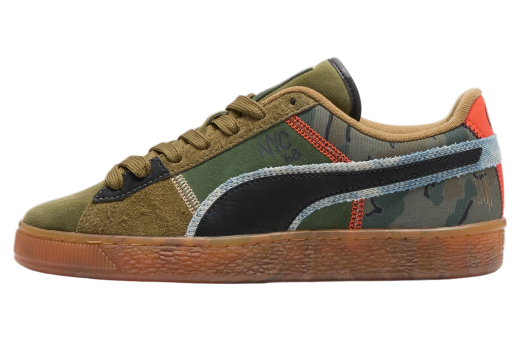 Puma Suede Peace And Love Flagship Olive Drab / Black