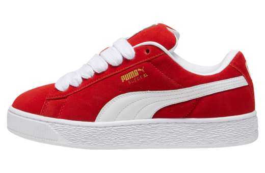 Puma Suede XL for All Time Red White Size 7 Kids