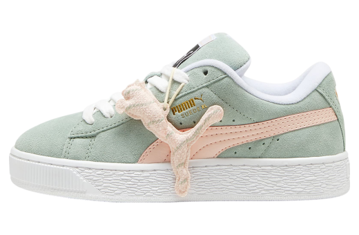 Puma Suede XL Merry X-Mas Green Fog / Island Pink