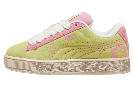 Puma Suede Xl Skater Bloom GS Lime Sheen / Mauved Out