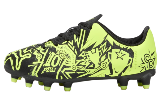 Puma X Christian Pulisic Tacto Ii FG/AG GS Black / Electric Lime