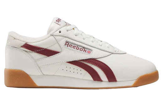 Reebok Womens Freestyle Lo Chalk / Classic Burgundy