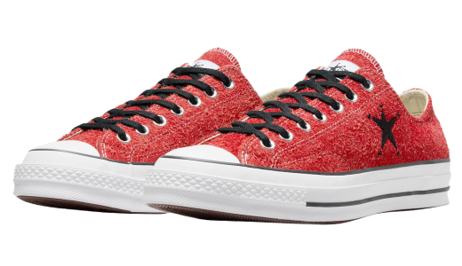 Stussy x Converse Chuck 70 Ox Poppy Red