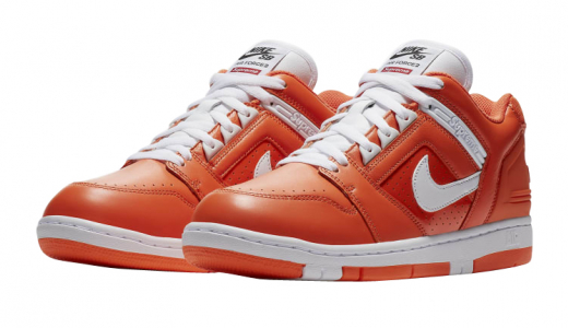 Supreme x Nike SB Air Force 2 Orange Blaze Sep 2017 AA0871 818 KicksOnFire