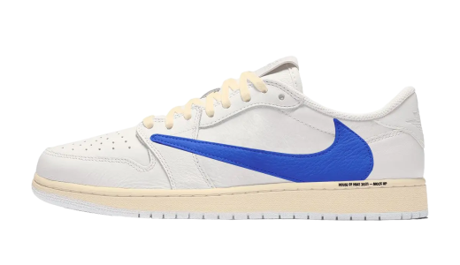 Travis Scott x Fragment Air Jordan 1 Low Sail / Military Blue