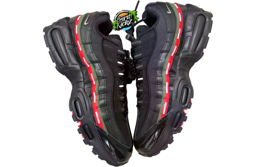 Undefeated x Nike Air Max 95 Black / Metallic Silver