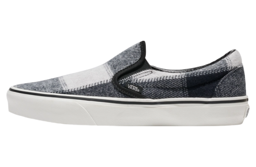 Vans Classic Slip-On Brushed Plaid Black / White