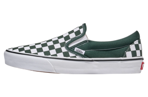 Vans Classic Slip-On Checkerboard Scarab Green