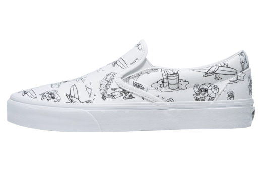 Vans Classic Slip-On Low Tide / True White