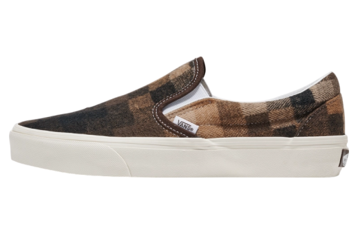 Vans Classic Slip-On Sweater Check Brown